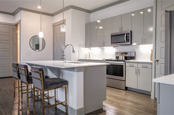 luxury kitchen at Reveal Skyline apartments